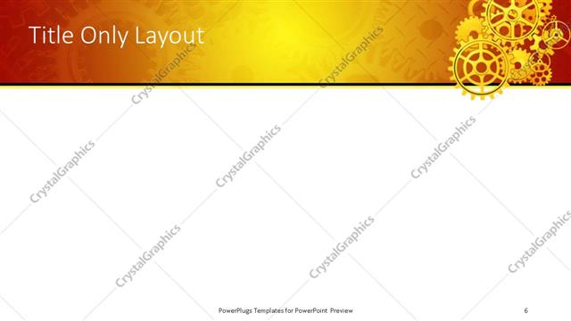 Title Only presentation slide layout