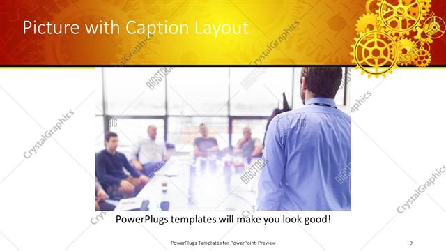 Picture with Caption presentation slide layout