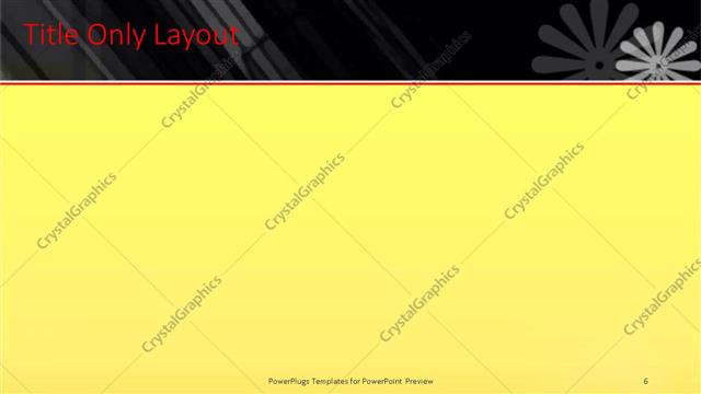 Title Only presentation slide layout