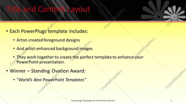 Title and Content presentation slide layout