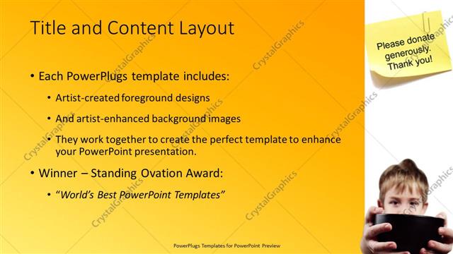 Title and Content presentation slide layout