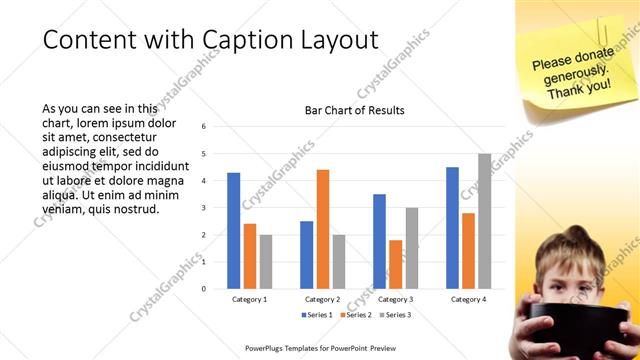 Content with Caption presentation slide layout