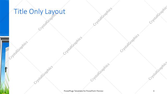 Title Only presentation slide layout