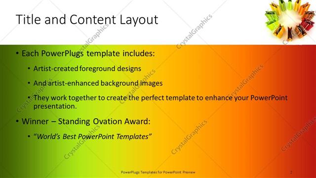 Title and Content presentation slide layout