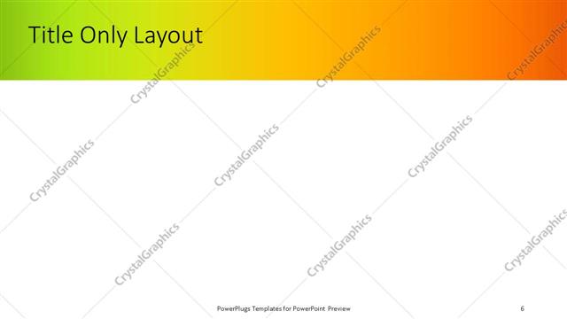 Title Only presentation slide layout