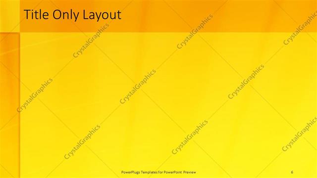 Title Only presentation slide layout