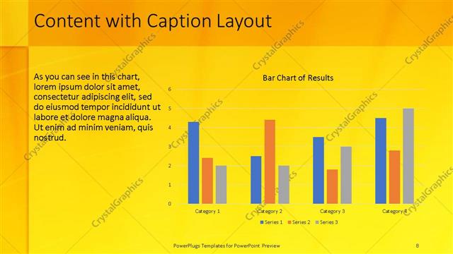 Content with Caption presentation slide layout