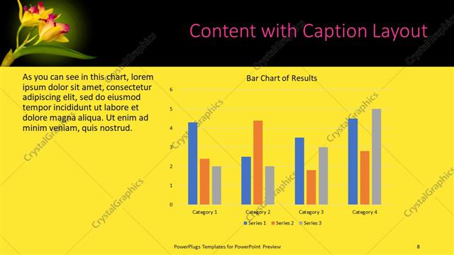 Content with Caption presentation slide layout