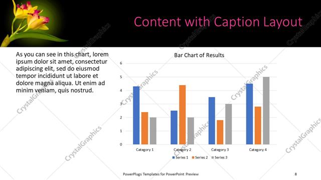 Content with Caption presentation slide layout