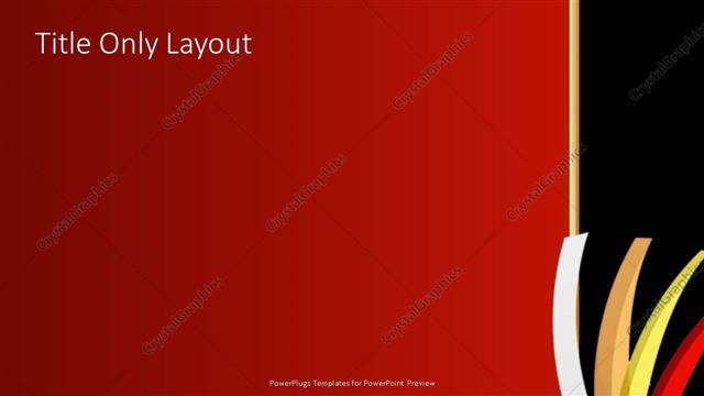 Title Only presentation slide layout