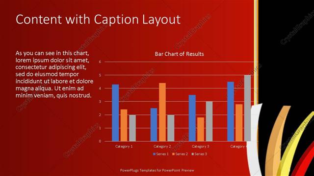 Content with Caption presentation slide layout