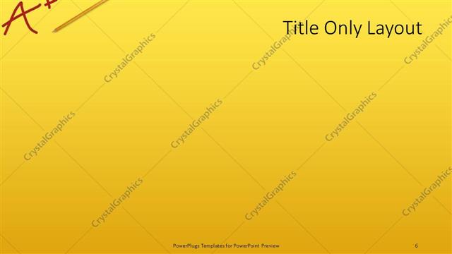 Title Only presentation slide layout
