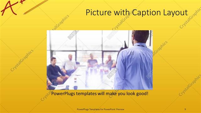 Picture with Caption presentation slide layout