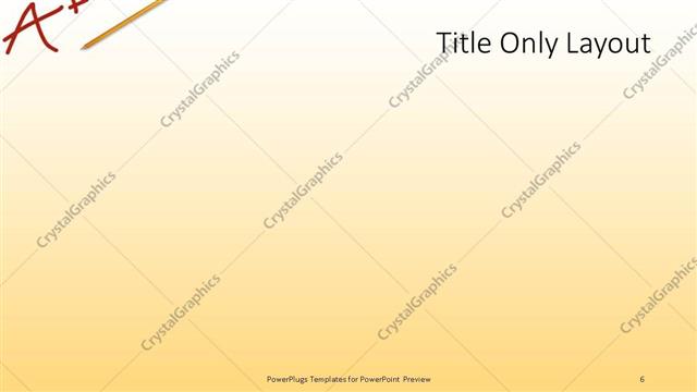 Title Only presentation slide layout