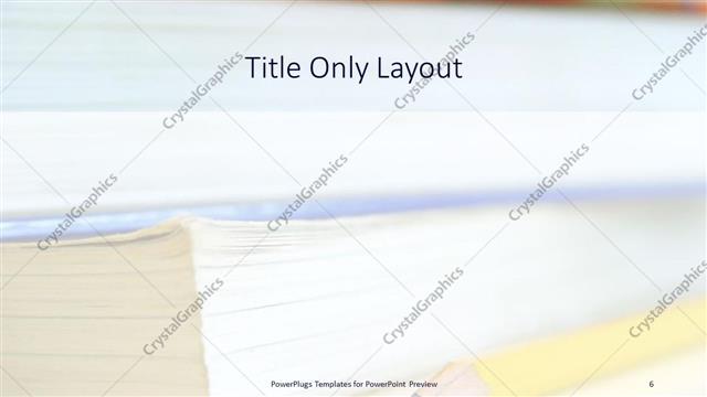 Title Only presentation slide layout