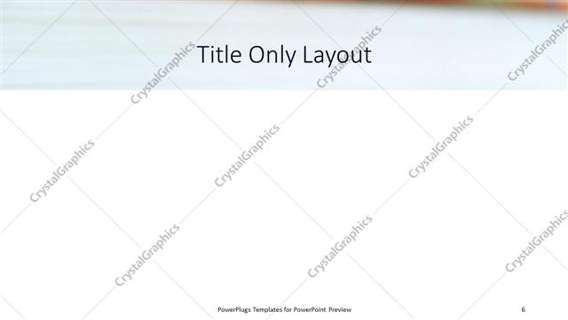 Title Only presentation slide layout