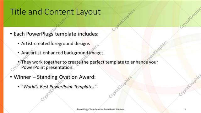 Title and Content presentation slide layout