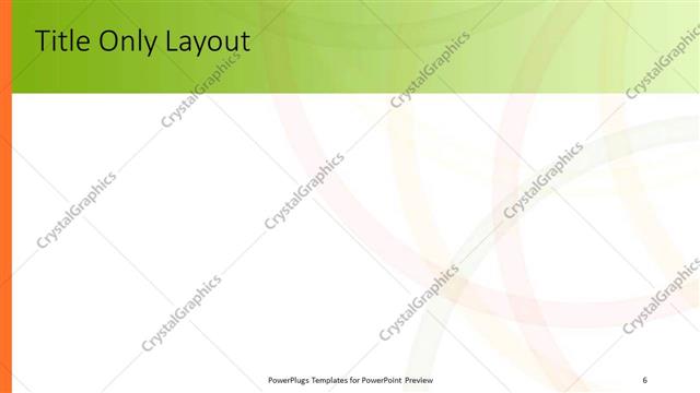 Title Only presentation slide layout