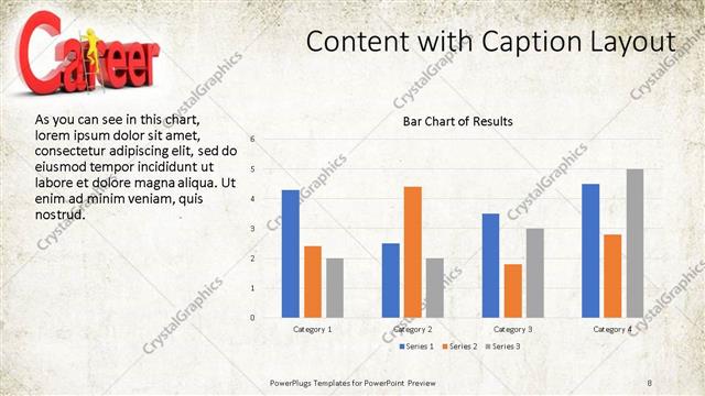 Content with Caption presentation slide layout