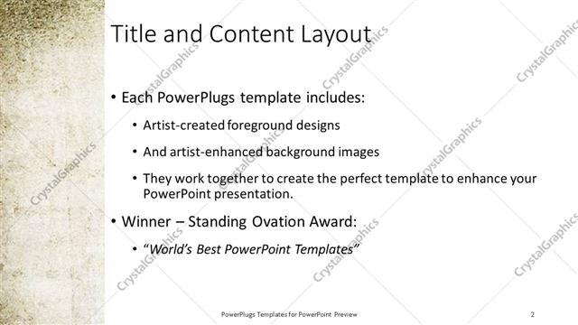 Title and Content presentation slide layout