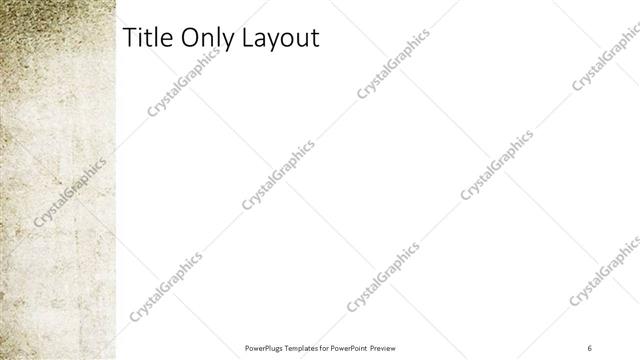 Title Only presentation slide layout