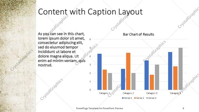 Content with Caption presentation slide layout
