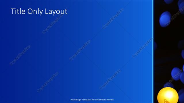 Title Only presentation slide layout