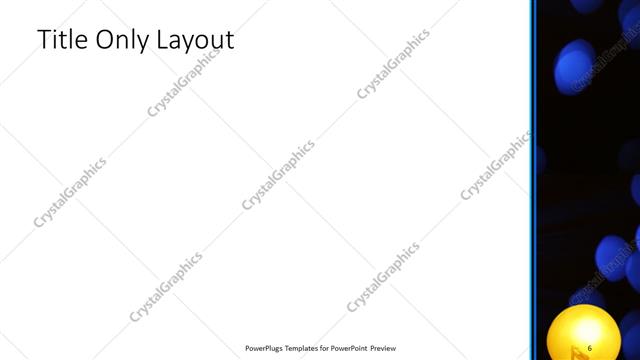 Title Only presentation slide layout