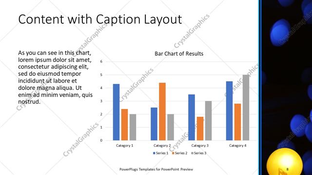 Content with Caption presentation slide layout