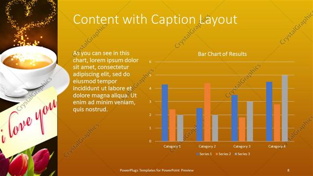 Content with Caption presentation slide layout