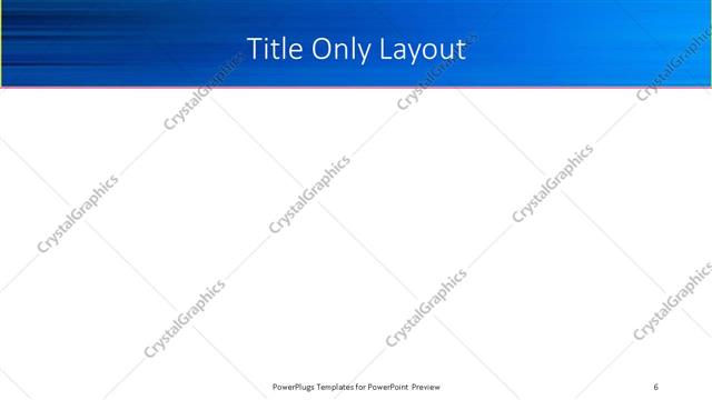 Title Only presentation slide layout
