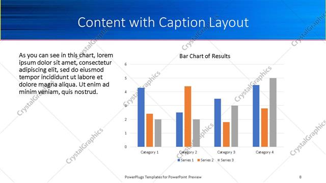 Content with Caption presentation slide layout