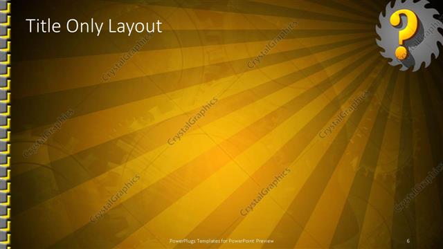 Title Only presentation slide layout