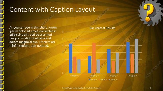 Content with Caption presentation slide layout