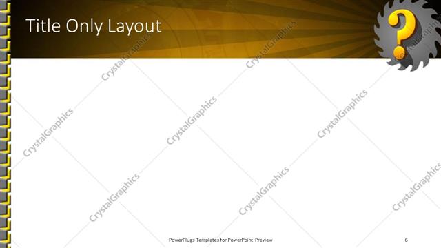 Title Only presentation slide layout