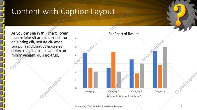 Content with Caption presentation slide layout