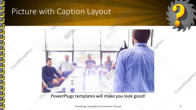 Picture with Caption presentation slide layout