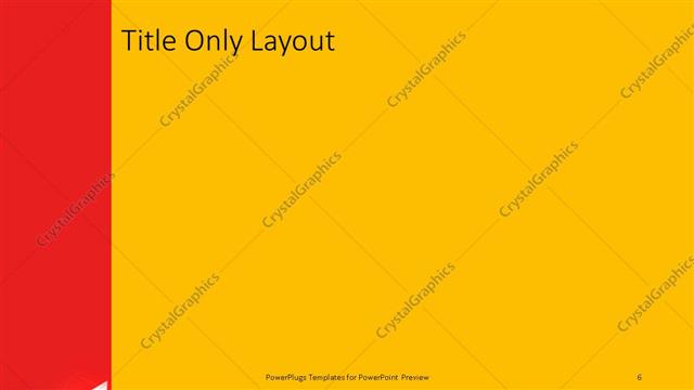 Title Only presentation slide layout