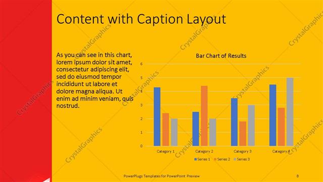 Content with Caption presentation slide layout