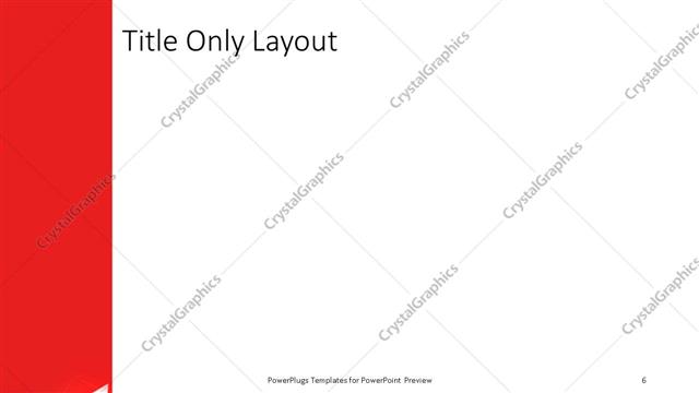 Title Only presentation slide layout