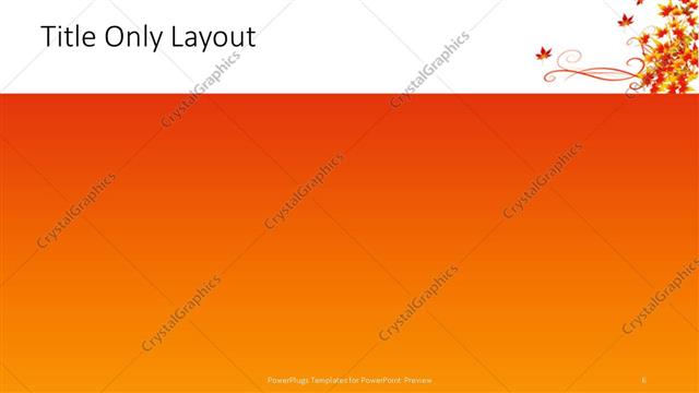 Title Only presentation slide layout