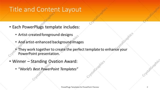 Title and Content presentation slide layout