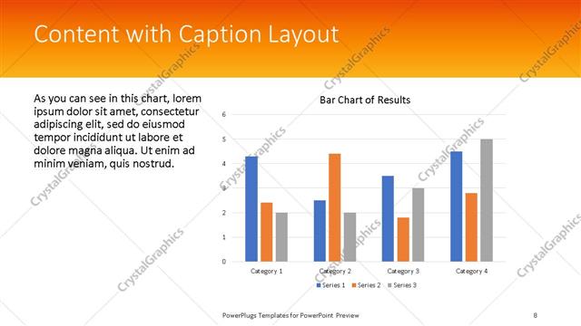 Content with Caption presentation slide layout