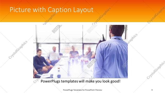 Picture with Caption presentation slide layout