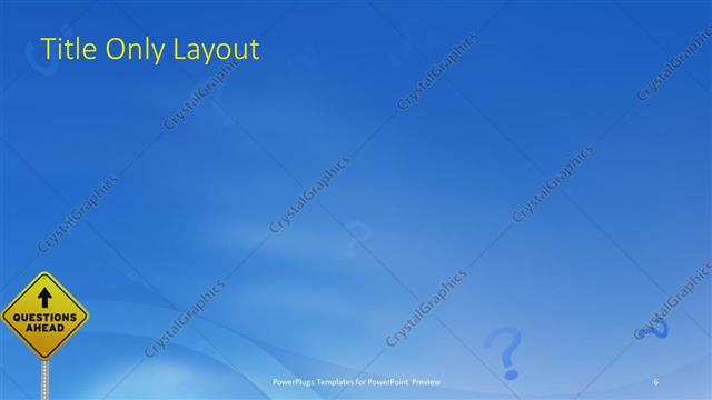 Title Only presentation slide layout