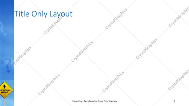 Title Only presentation slide layout