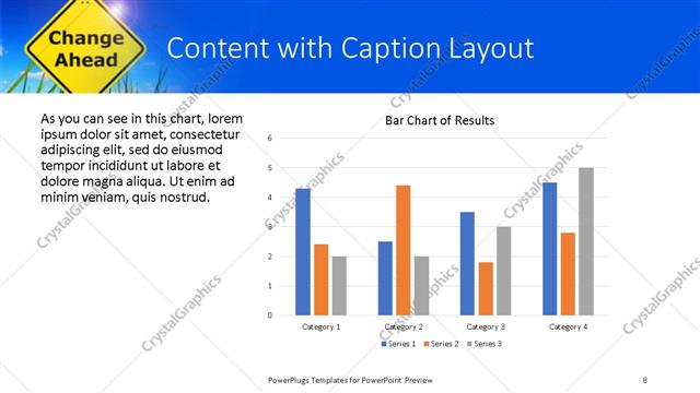 Content with Caption presentation slide layout