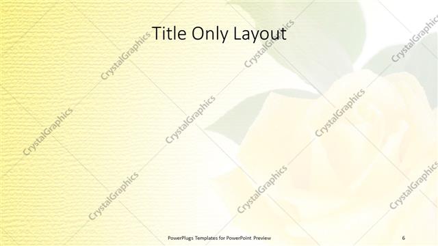 Title Only presentation slide layout