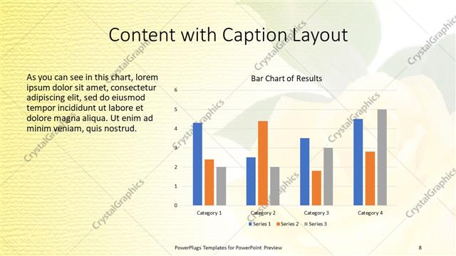Content with Caption presentation slide layout