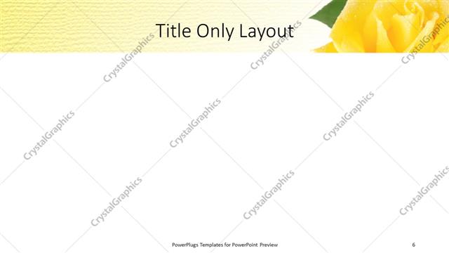 Title Only presentation slide layout